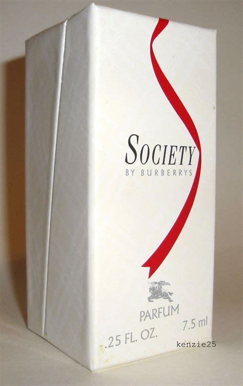 Society by Burberrys 1990s Vintage Pure Perfume .25 oz 7.5 ml RARE Burberry